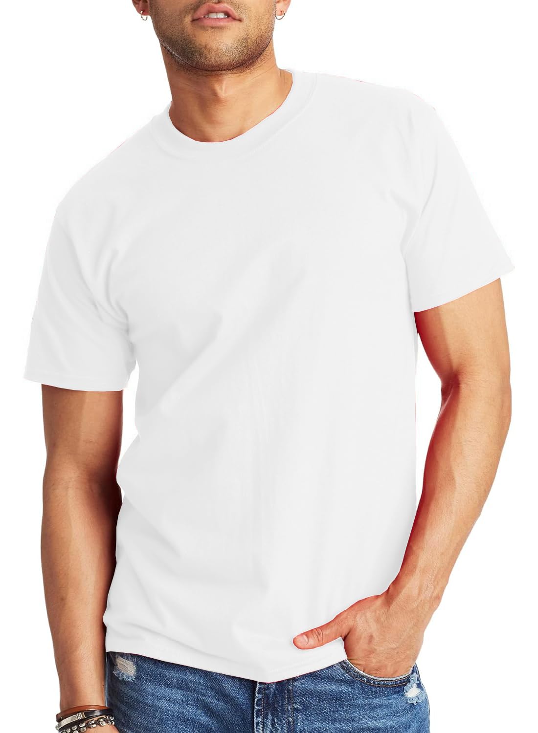 Stylcozy Men's Combed Cotton Solid T Shirt Rich | Round Neck | Casual Wear | Half Sleeve | Plain | Comfortable | Regular Fit Pack of 1 (Available in S to 2XL) Amazon Brand - Symbol