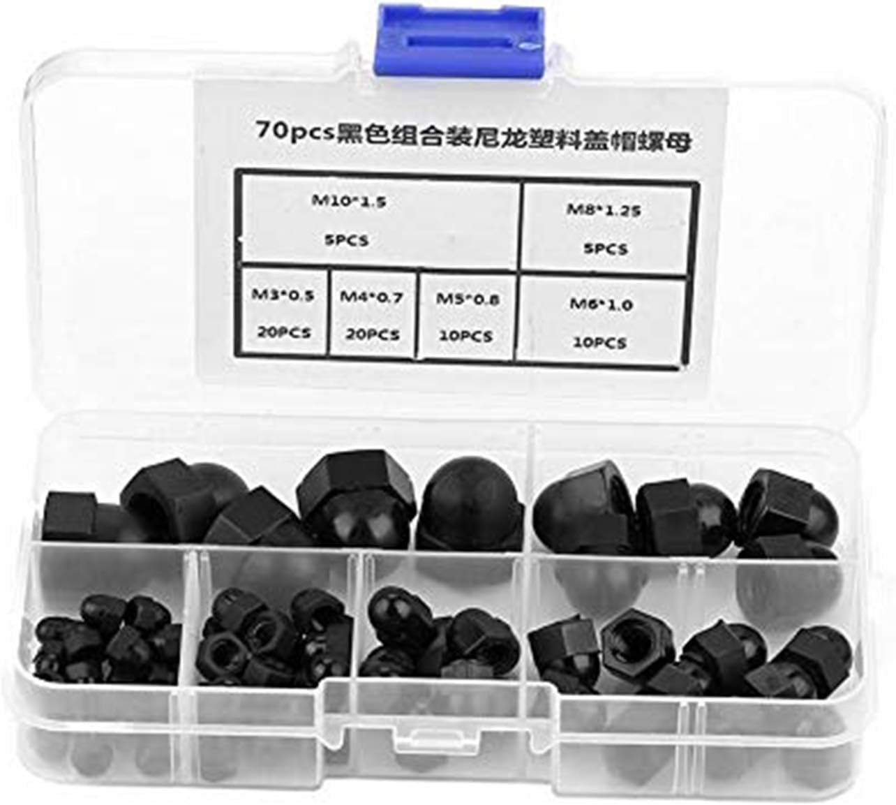 Brass Acorn Nut Kit Dome Head Cap Hex Nuts Set Vehicle Fasteners M3-m12