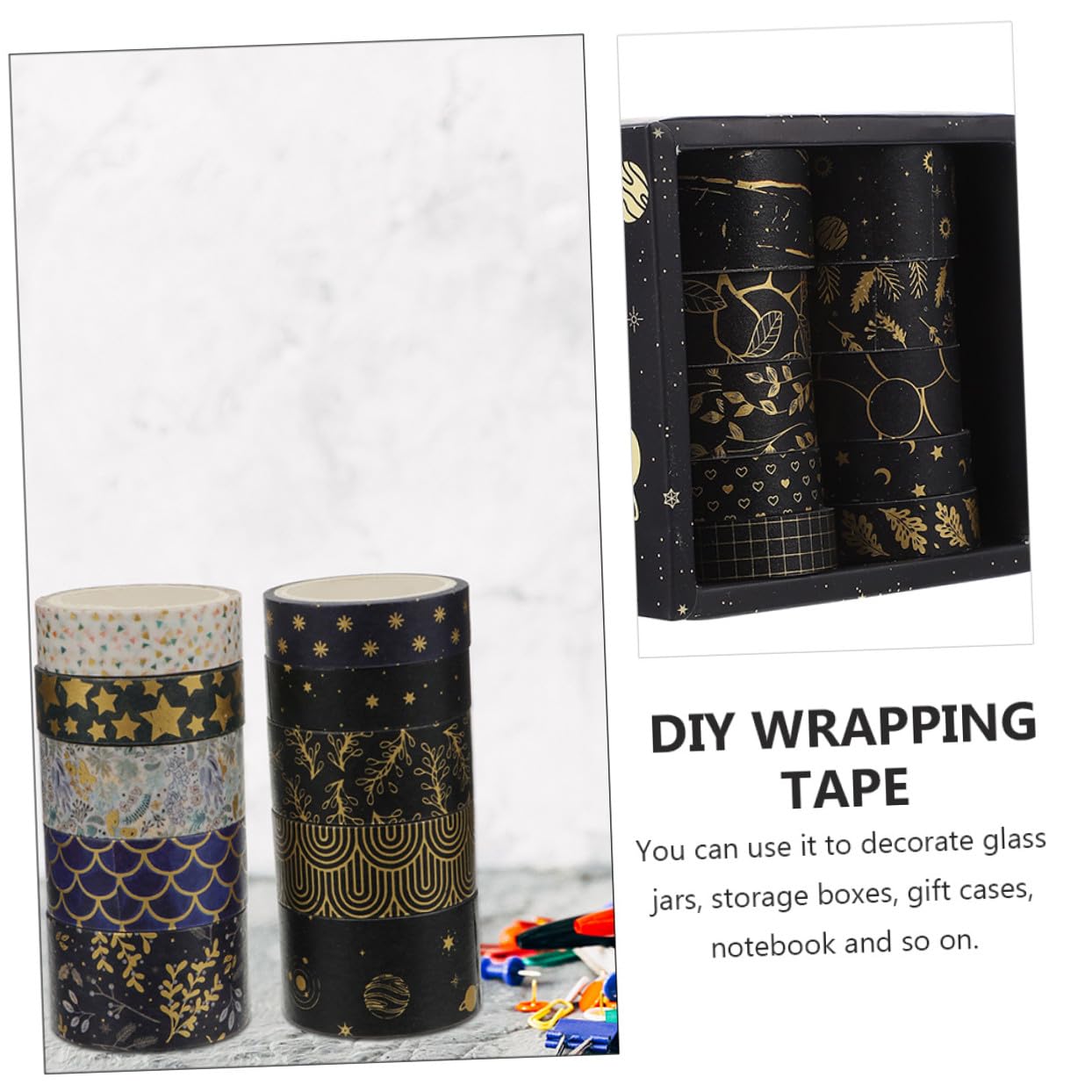 SEWACC 60rollos Cintas Washi Diseño Pack Cinta Para Manualidades y Decoración De Álbumes Para y Proyectos De Bricolaje