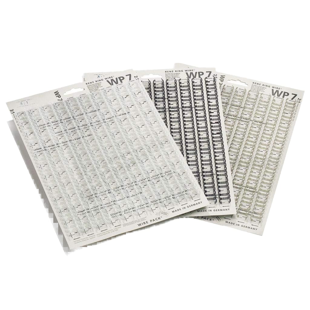 RENZ Drahtkämme 3:1 Teilung, 34 Schlaufen, Ø 8,0 mm, 5/16 Zoll, schwarz