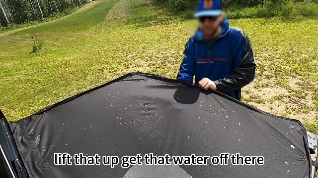 Smart Yard Tall Cargo Bed Cover For Polaris Ranger 1000 Full Size (2018-2025) - Black, Waterproof