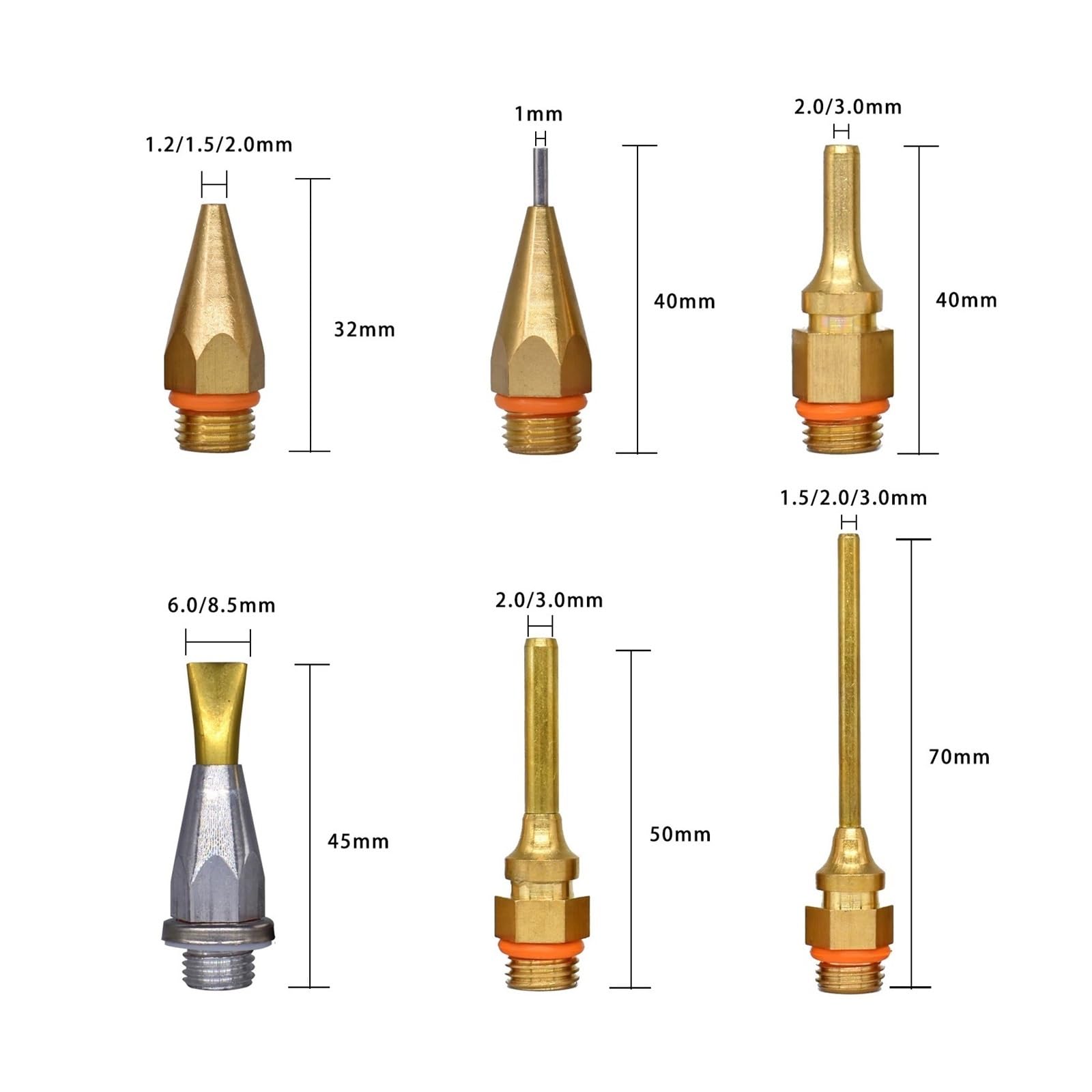 Kit de herramientas for pistola pegamento caliente 150 W, ajuste temperatura, silicona, uso barras 11 mm, boquilla cobre puro for artes, manualidades, industrial, decoración(SET-2)