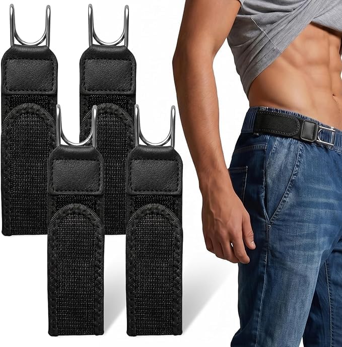 vedicbloom Tactical Elastic Metal Hook Belt for Men, No Buckle Design, Comfortable Stretch Waist Belt, Strong Elasticity, Ideal for Outdoor Activities-picture-27