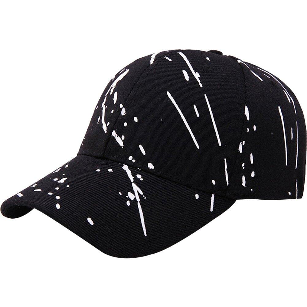 Danlai Men's Black Summer Baseball Hat For Wo Cotton Design Golf Hats Graffiti Trucker Caps Ponytail Cap Sun Hat