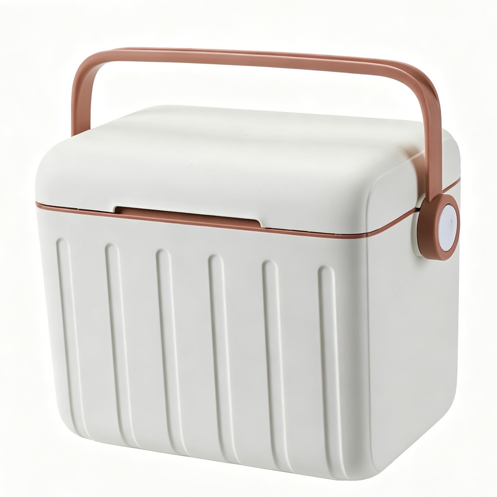 Enfriador de hielo portátil aislado, a prueba de fugas, 6 L, para camping, picnic, playa, viajes en coche, almacenamiento de alimentos y bebidas, ideal para actividades al aire libre