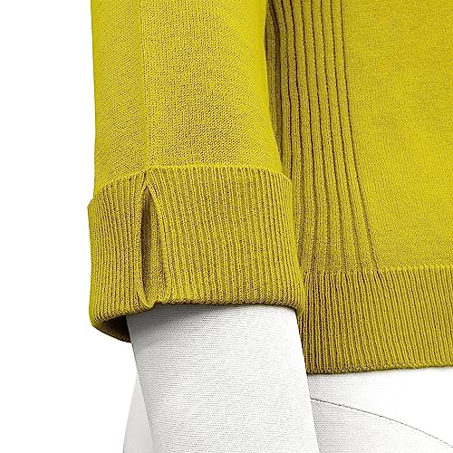 Image of YEMAK Women's Crop Cardigan Sweater - 3 /4 Sleeve Open Front Classic Basic Knit Bolero Cropped Soft Lightweight Knitted Top