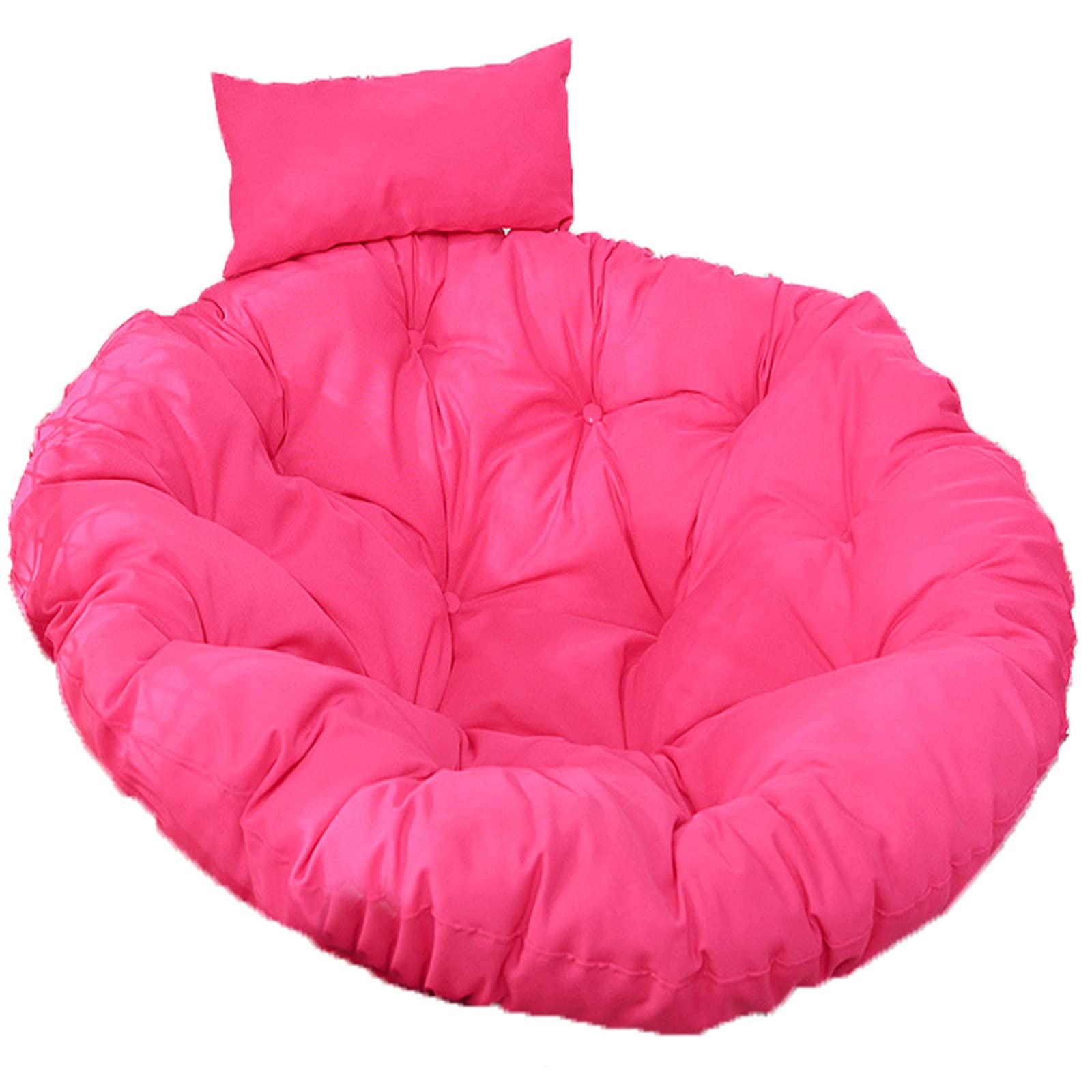 ERTsrhFD Swing Chair Round Thick Large Hanging Hammock Seat Cushion with Adjustable Pillow, Washable, Rattan Pads