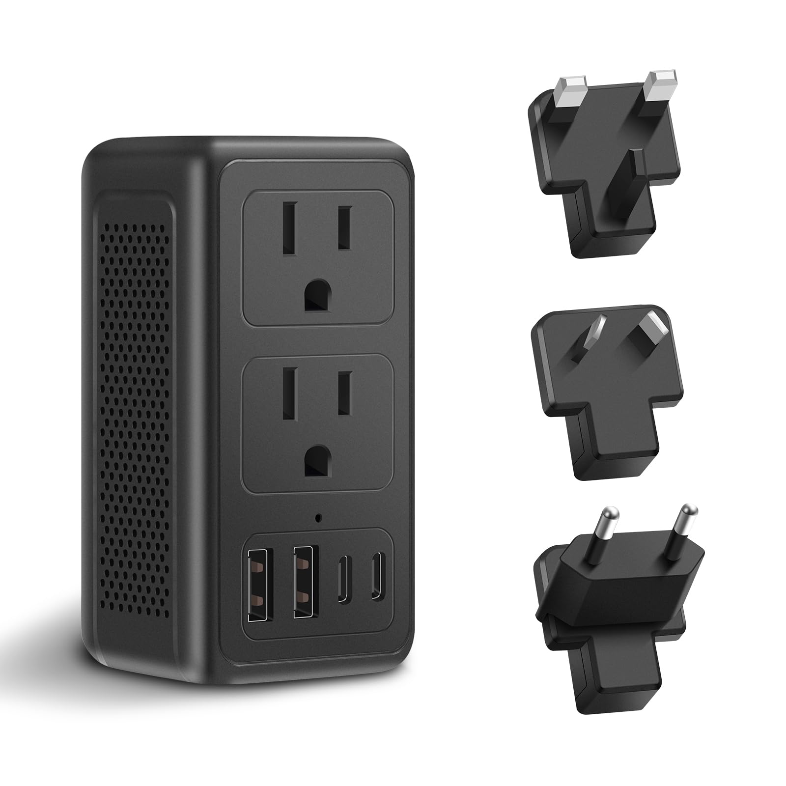 Photo 1 of Upgraded 2000W 220V to 110V Voltage Converter US to Europe Travel Adapter for Hair Dryers with Fast Charging International Travel Adapter with 2 USB A and 2 USB C Power Converter Adapter (2U2C)