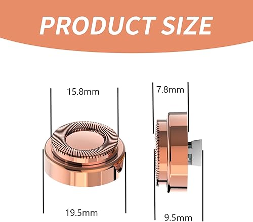 Miniatura 5 de Cabezales de repuesto para removedor de vello facial para mujer, cabezales de repuesto para acabado táctil, herramienta de eliminación de vello