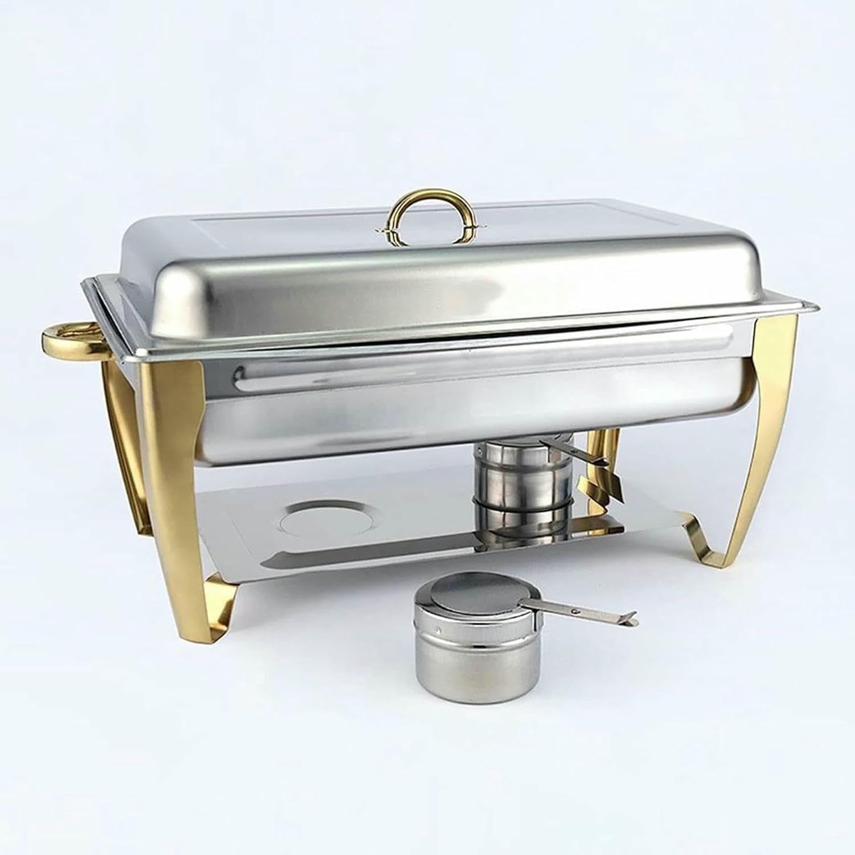 Servidor de buffet para calentar alimentos: bandejas de buffet con tapas, bandejas de control de porciones, calentadores de buffet de mesa, calentadores de alimentos para carritos de servicio~/