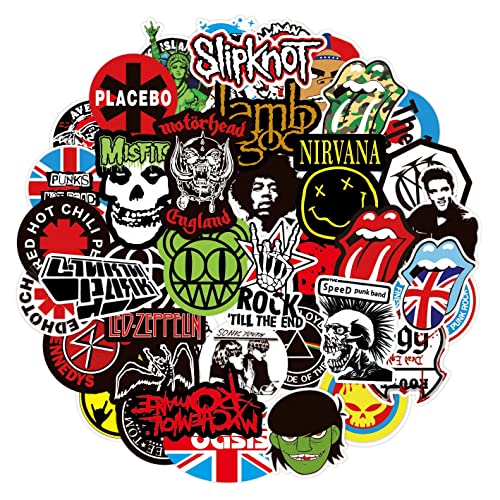 Makstore - 100 adesivi musicali Rock and Roll Band...