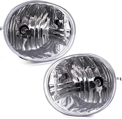 GRAND ORANGE Luces antiniebla para parachoques delantero con bombillas H11 12V 55W lente transparente compatible con Toyota Rav-4 2004 2005