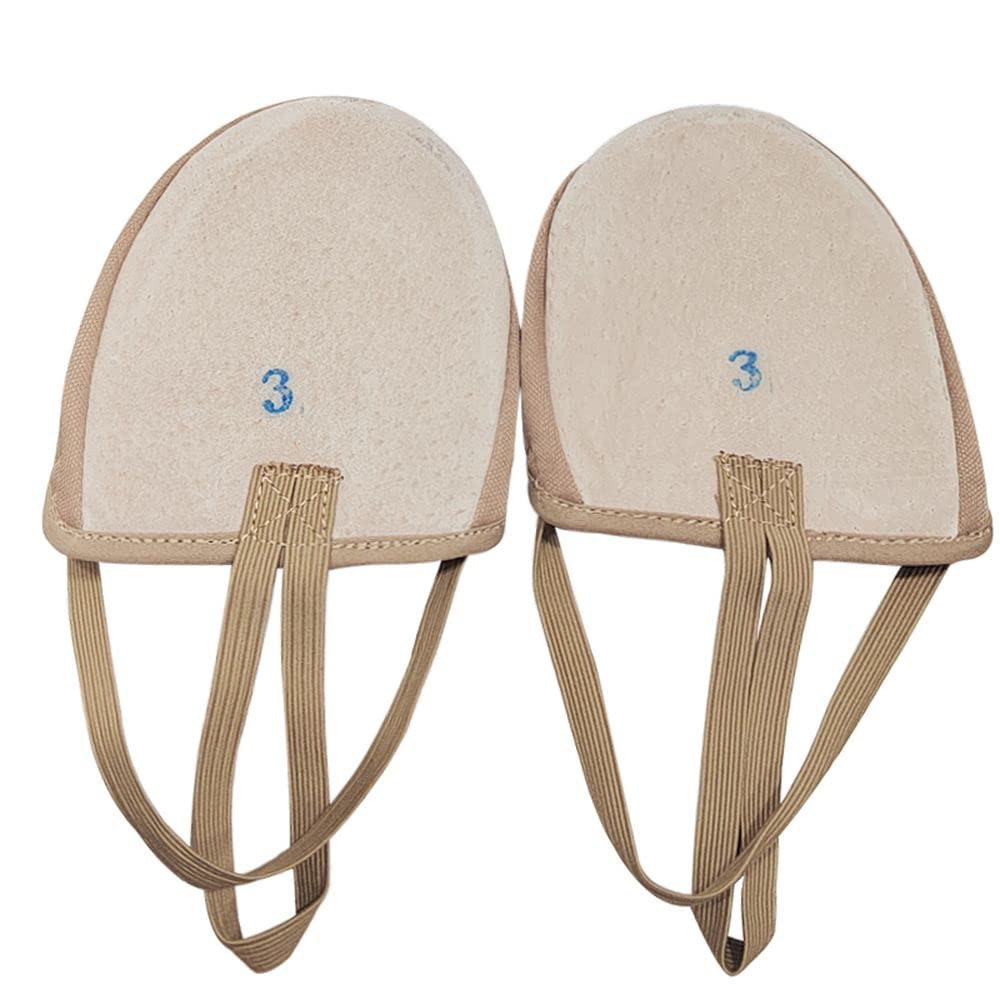 Half-Foot Dance Shoes Art Body Shoes Belly Dance Half-Section Shoes Pointe Shoes Art Body Half-Toe Toe Shoes Off-White