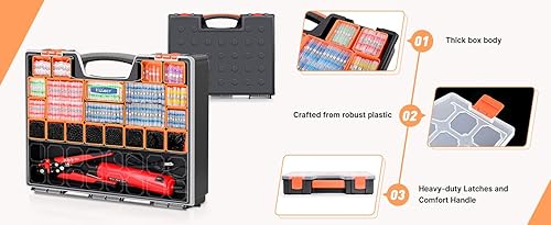 Miniatura 11 de Kuject - Kit de conectores de alambre para soldadura termorretráctil, todo en uno, pelacables, pistola de calor, 2000 conectores a tope de palo de