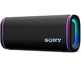 Sony ULT Field 5 Wireless Portable Bluetooth Speaker, IP67 Waterproof, Dustproof, and Rustproof with Enhanced Bass, 25 Hour Battery, 360° Party Light, and Shoulder Strap (SRSULT50B), Black