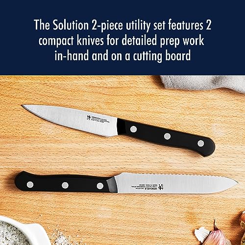 Henckels 14pc Knife Set in Self-Sharpening Block, Solution Series