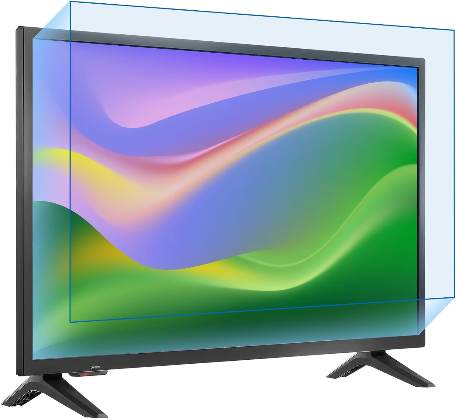 F FORITO 24 inch 16:9 Anti Blue Light Matte TV Screen Protector, Eye Protection Anti Glare Computer Screen Cover Compatible with 24" TV Screen (20.94" W x 11.77" H)