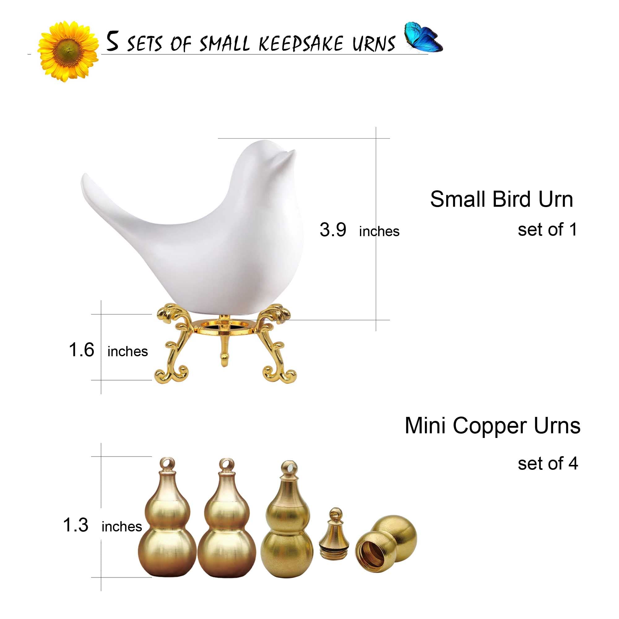 Amazon.co.jp: 鳥の骨壷 小さな骨壷 人間の灰用 - 火葬の記念品