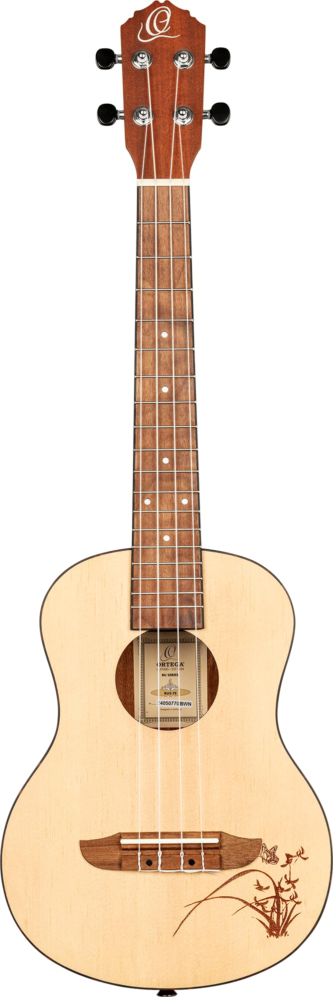 Ortega Guitars Tenor Ukulele Akustisch – Bonfire Series – Fichte, Sapele, Natur (RU5-TE)