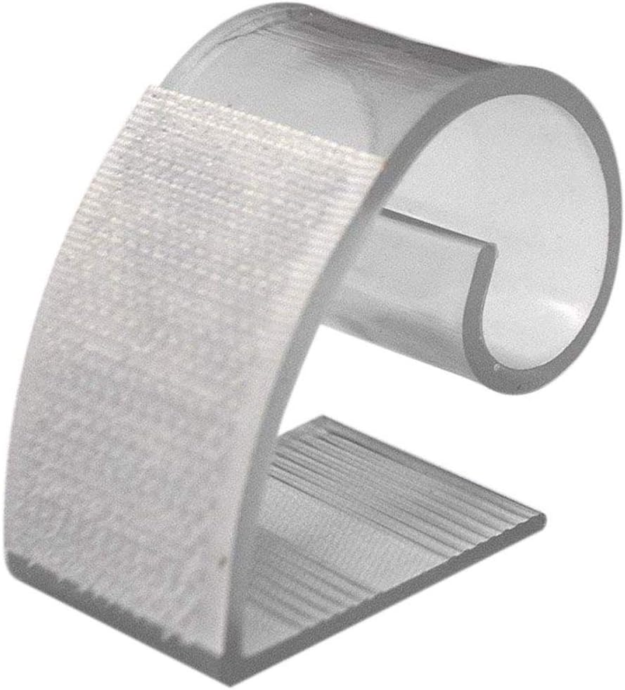 Table Skirting Clips Tablecloth Clips for Table Edge 3/4 Inch-1 Inch,20pcs Plastic Elastic Table Skirt Fixed Clip Clamp with Hook & Loop Fasteners (Table Edge 3/4Inch-1Inch)