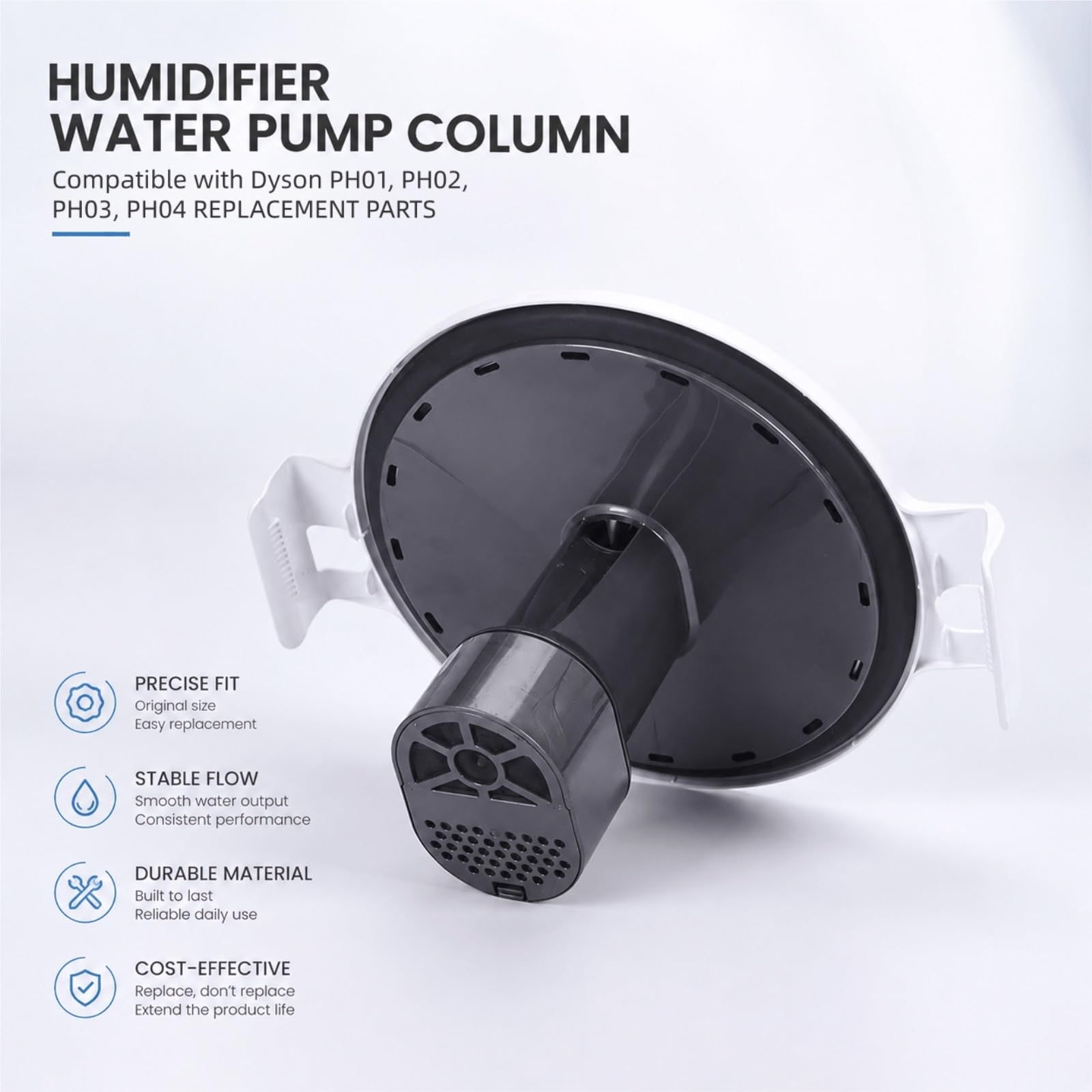 Kompatibel mit Dyson PH01/PH02/PH03/PH04 Luftbefeuchter Wasserpumpe Säule Ersatzteil, Präzise Passform, Stabile Wasserströmung