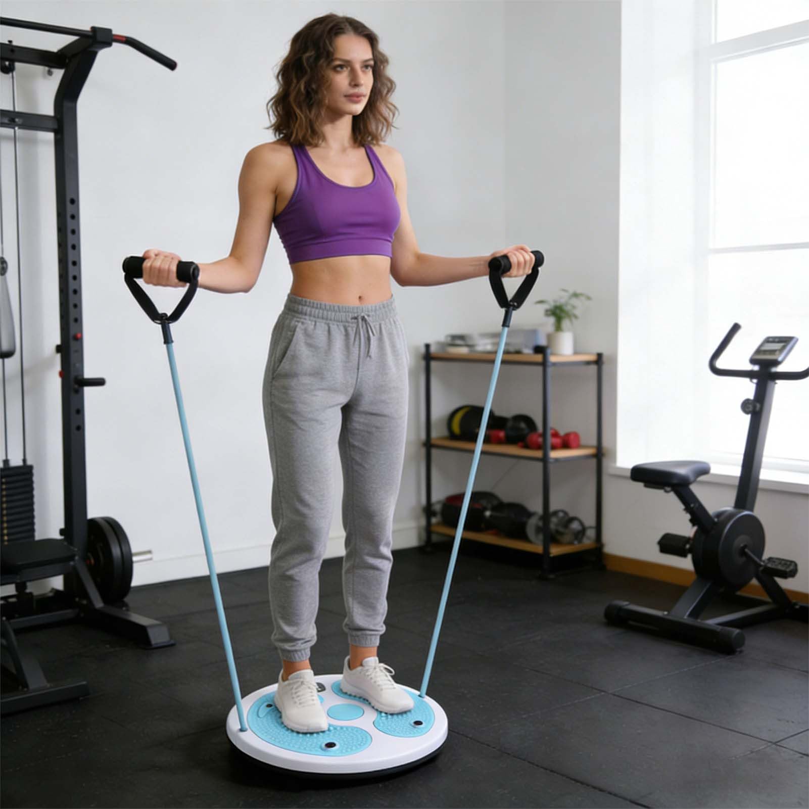 Twist Board, attrezzatura per allenamento modellante della vita, disco rotante per addominali con conteggio delle calorie, per casa, casa, palestra, ufficio, appassionati di fitness, lavoratori