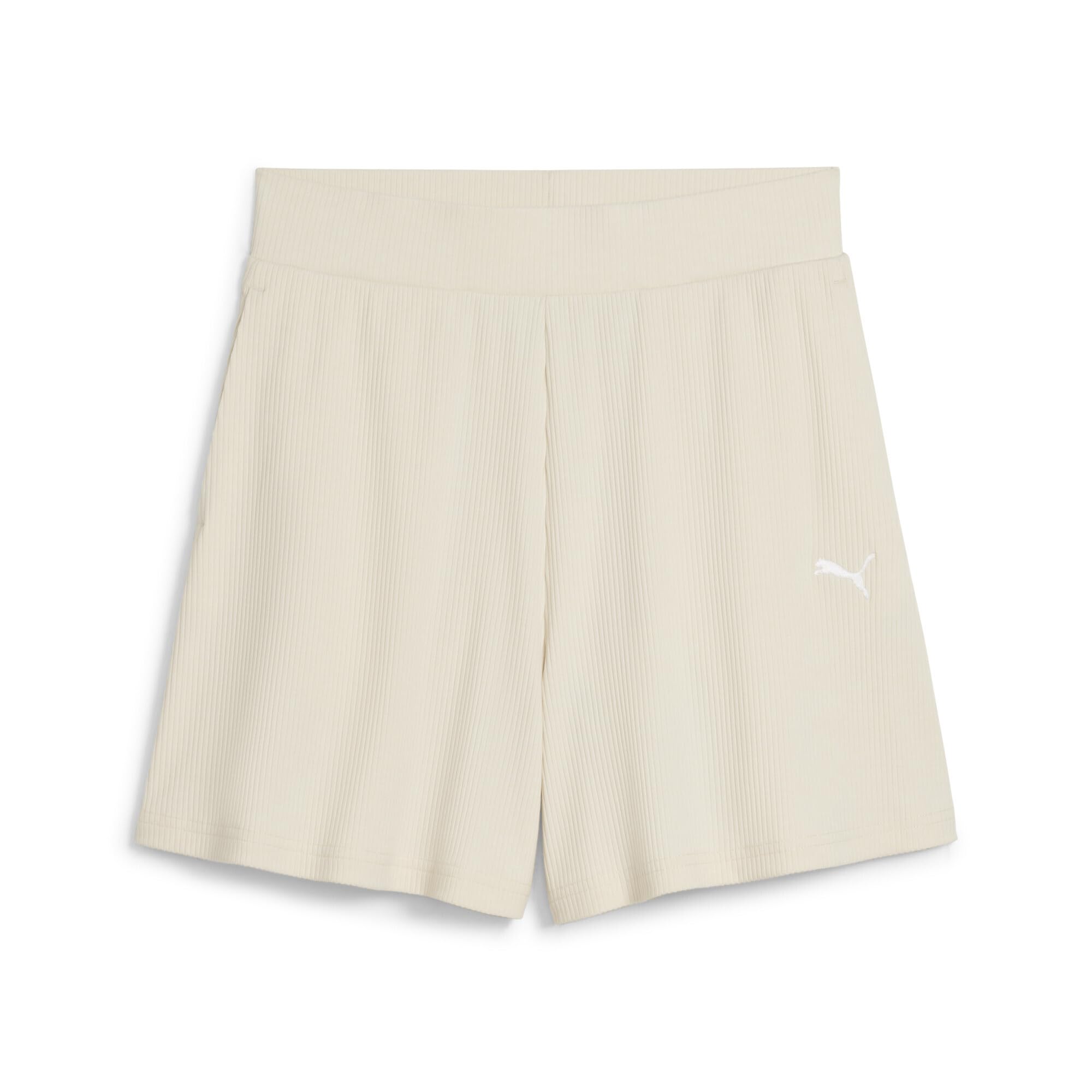 Puma Damen Gestrickte Shorts ESS Elevated High-Rise Rib Shorts 5