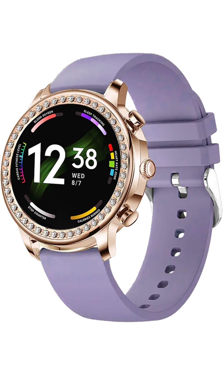 Phoenix Smart Watch with HD Display, Advanced Bluetooth Calling Chip, Functional Crown | Purple