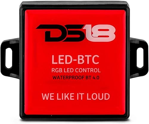 DS18 Control Bluetooth LED BTC - BT 4.0 de rango más rápido y más largo, funciona con Apple y Andriod, resistente al agua IP65, aplicaciones de 12