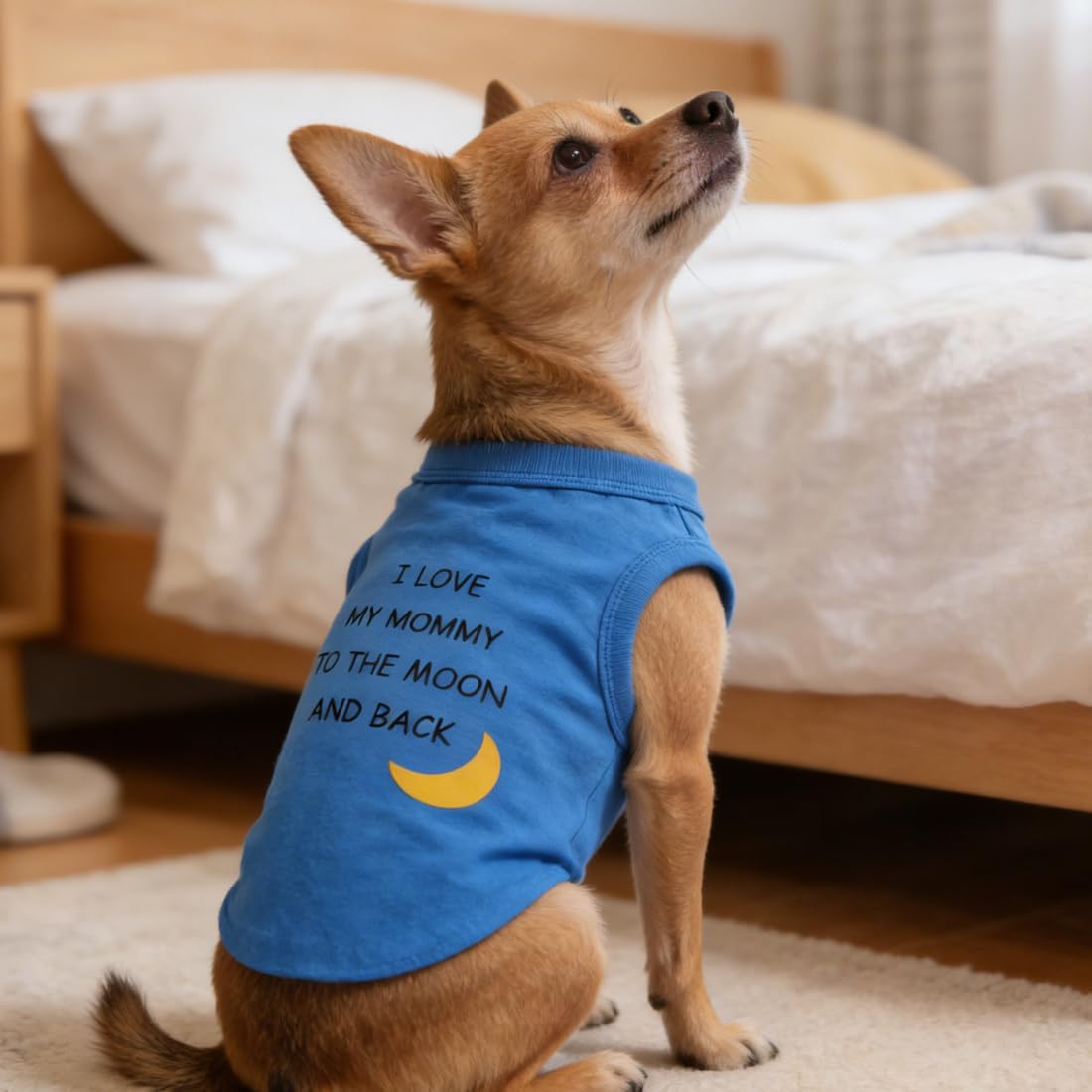 犬用タンクトップ Mommy's Boy Amazon | Elledia Love Mom Dog タンクトップ 小さな男の子犬用、I