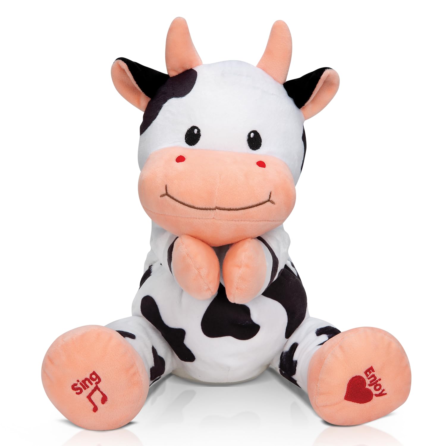Bundaloo Plush Clapping and Singing Cow – Adorable Animated Musical Toy for Toddlers with Sing-Along Action