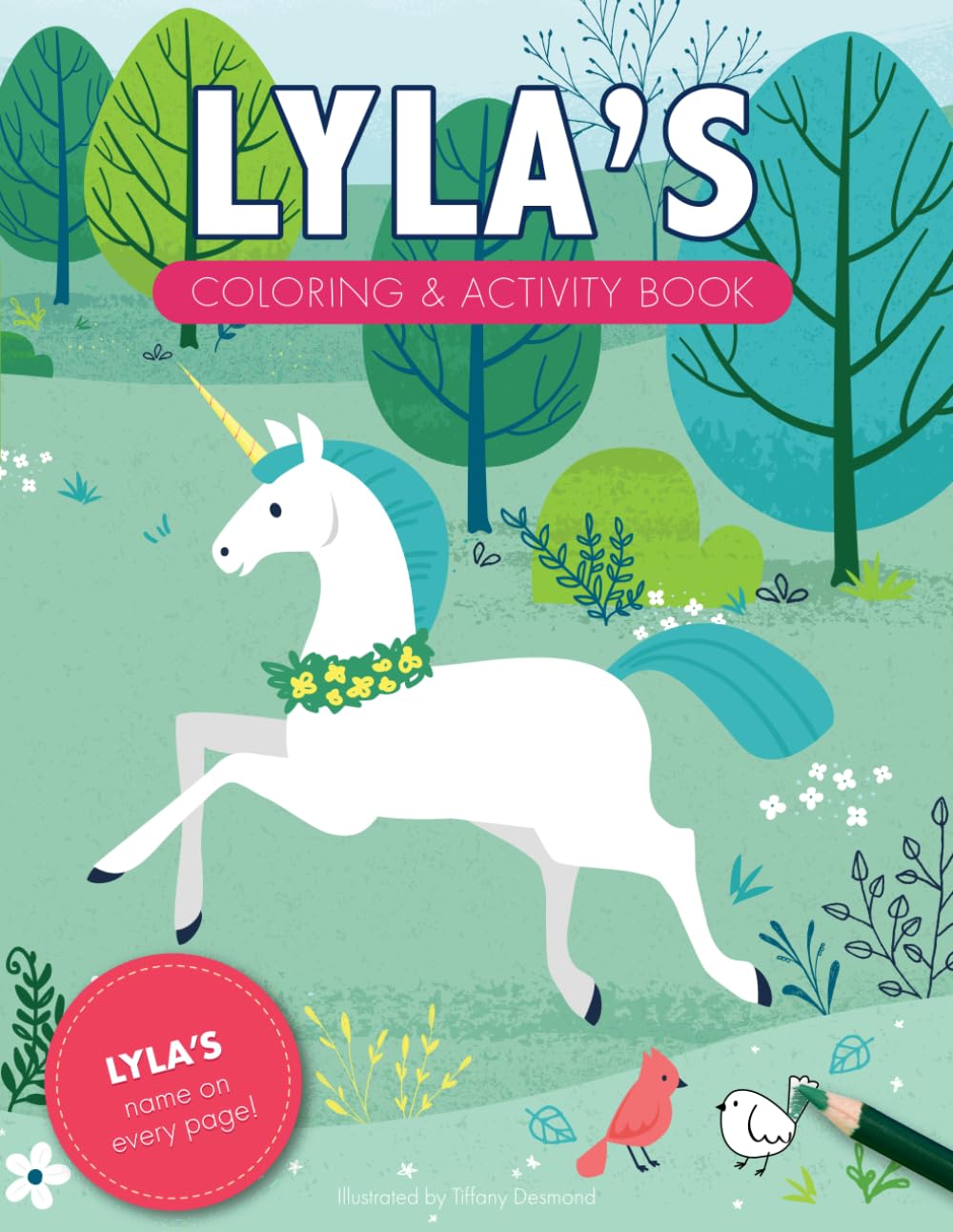Lyla's Coloring & Activity Book: A Personalized Gift For Lyla - Her Name on Every Page (Personalized Coloring Pages)