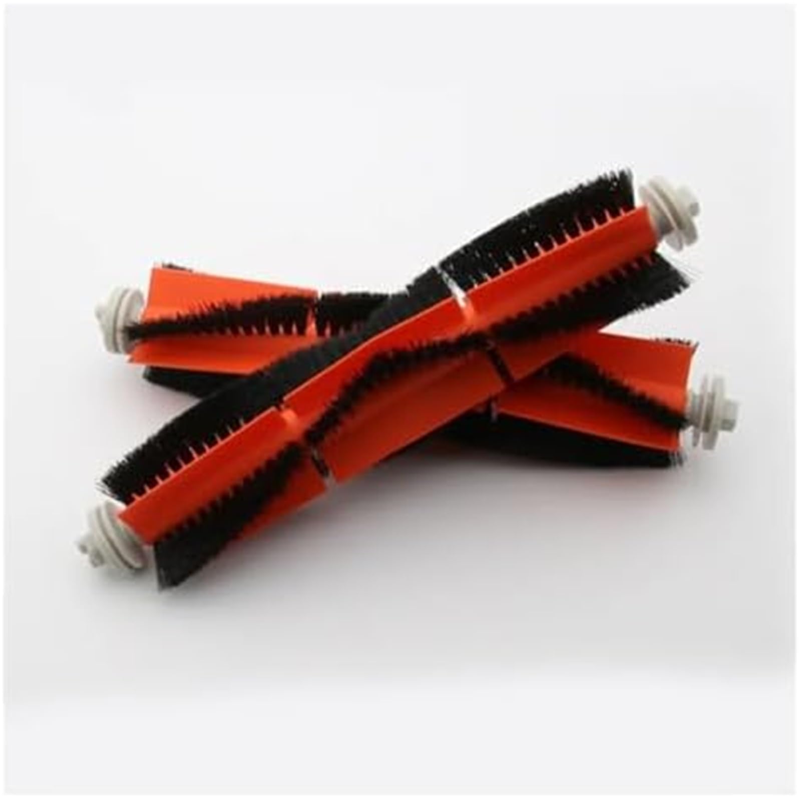 nakładka mop robota sprzątającego Szczotka główna kompatybilna z dla XiaoMi S50 S51 S5 Series odkurzacz robot szczotki rolkowe części zamienne akcesoria(BLACK 2pcs)