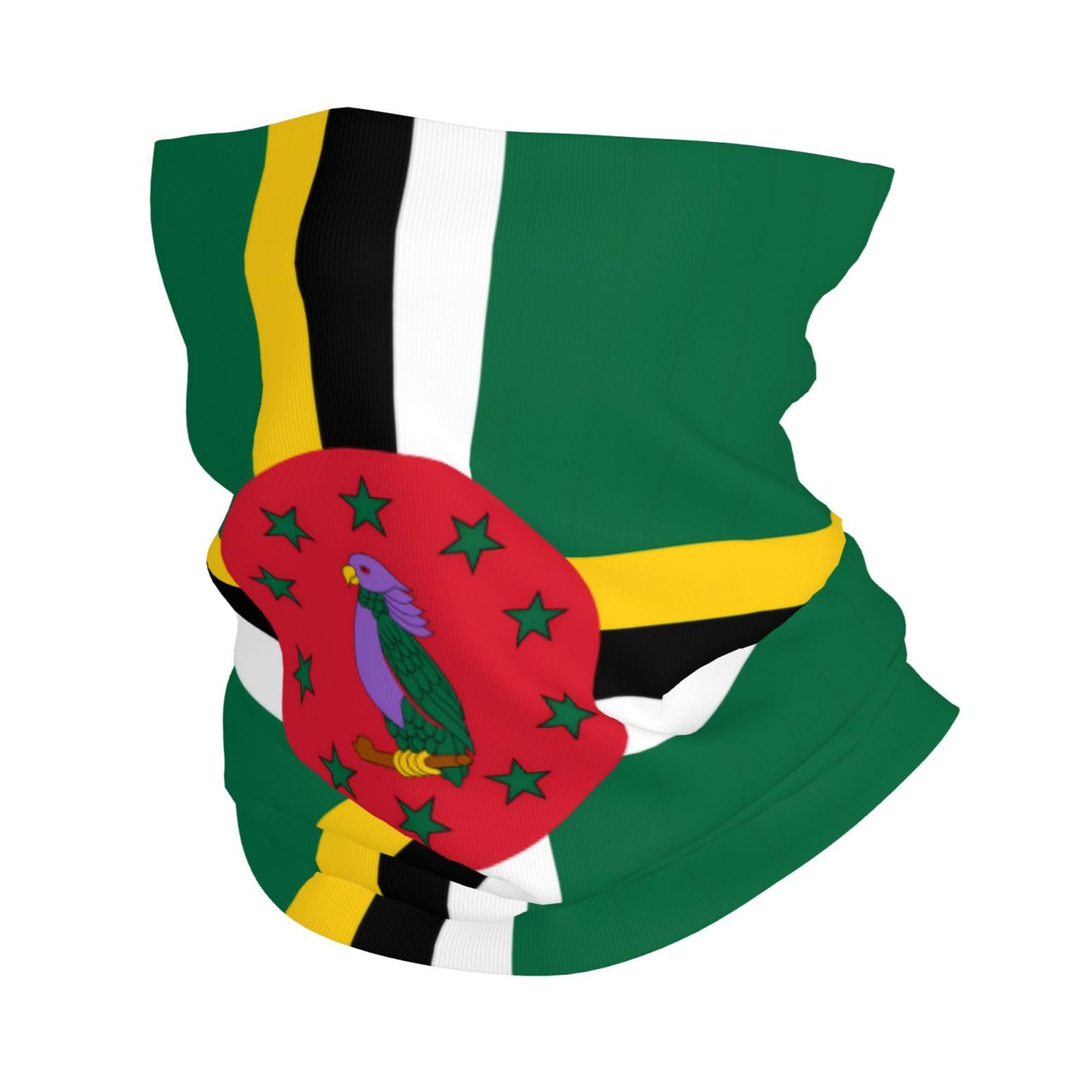 Yyhwhjde Unisex White Flag Of The Commonwealth Of Dominica Picture Headscarf, Headband, Multifunctional Sports Mask, Men's And Women's Wristbands