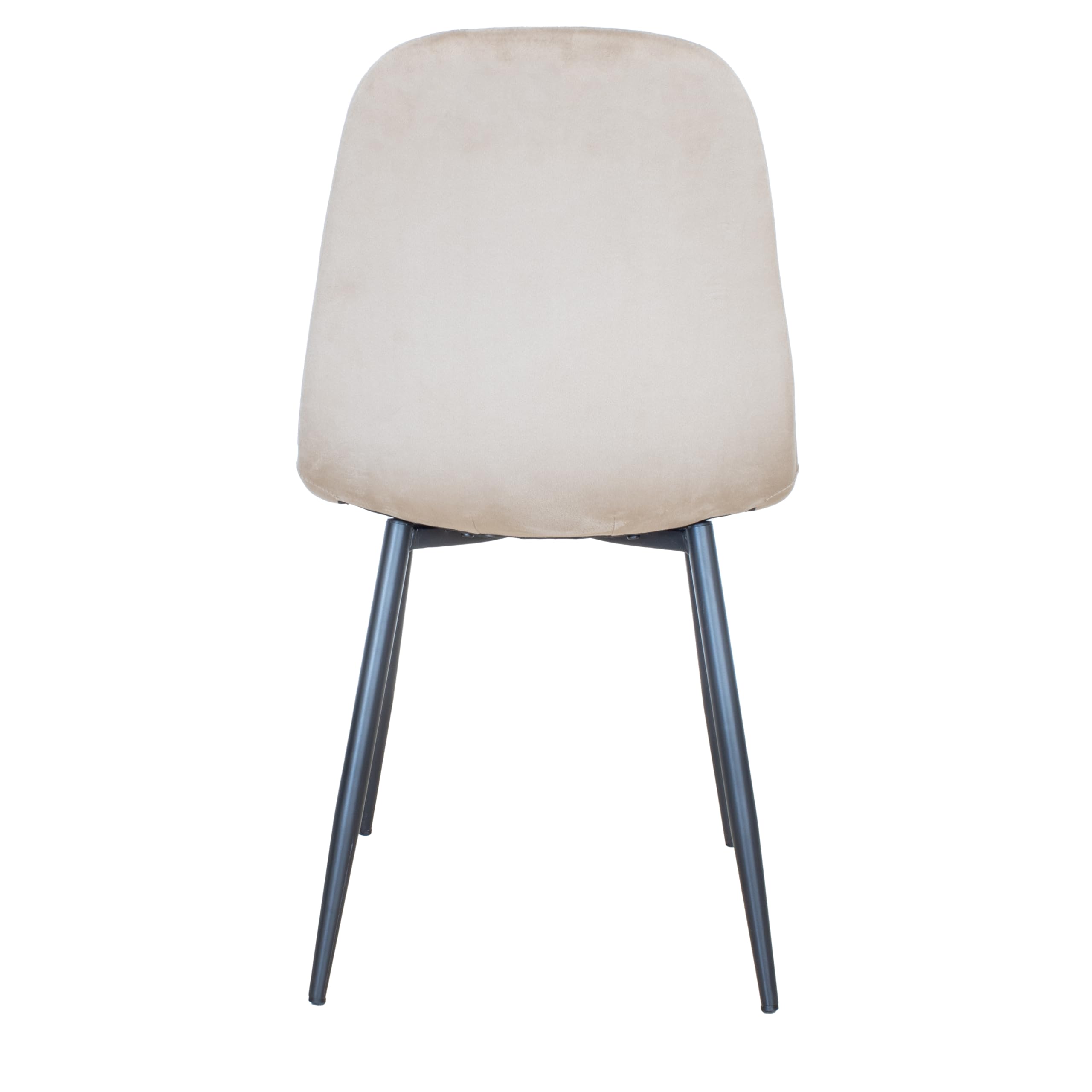 GARDENIA Sedia Cucina Soggiorno Moderna in Vellutino Becky Beige 1 Pezzo