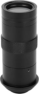 2MP 1080P Camera Lens, 100Times Zoom C/CS Mount, Low Distortion High Compatibility, for Industrial Camera Electron Microscope CCTV Security Camera Accessory