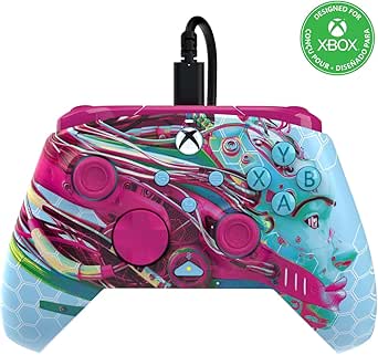 PDP REMATCH GLOW Advanced Wired Controller: Android Dreams For Xbox Series X|S, Xbox One, &amp; Windows 10/11 PC