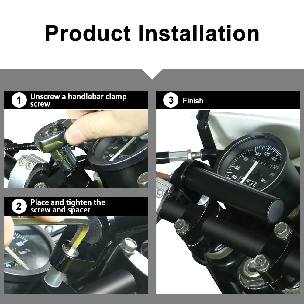 Porta Cellulare Bici per BMW R1150R R1200R F800ST F800GT F800GSA F700GS F650GS R1200GS/AD Supporto per Staffa Navigazione GPS per Manubrio Moto Supporto Telefono Moto