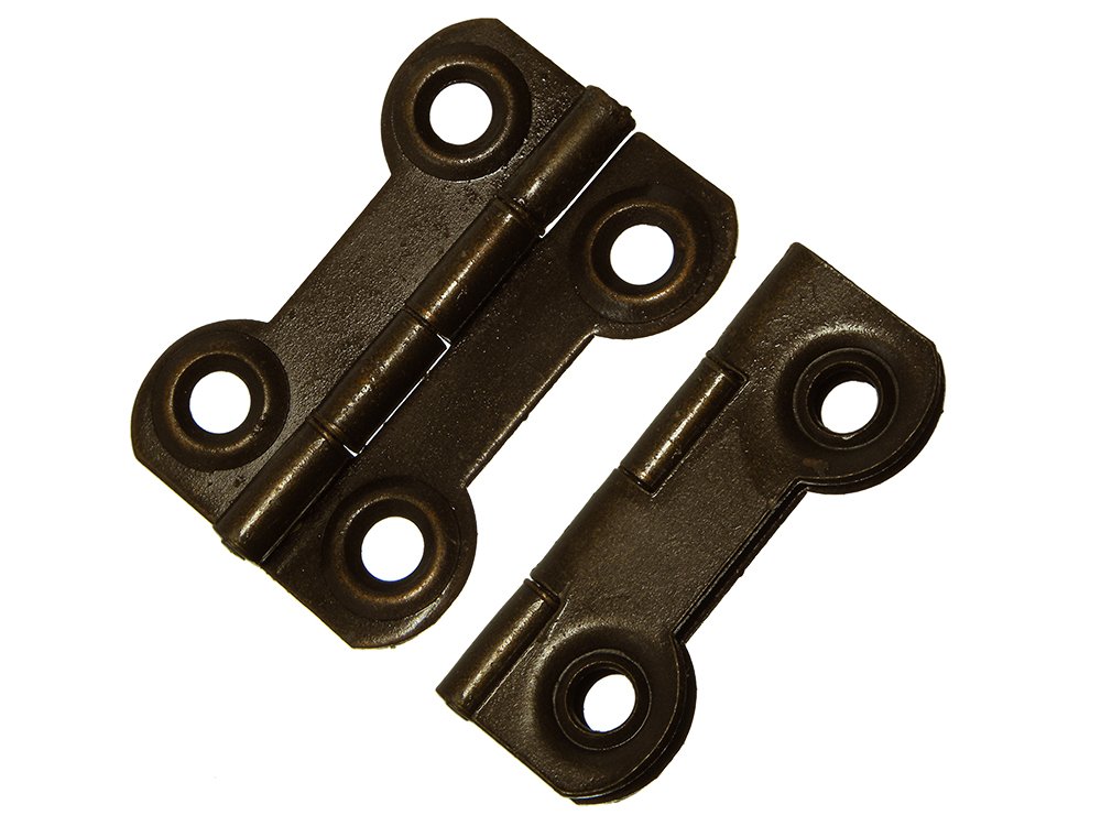 Onestopdiy.com Pair Of 38Mm X 28Mm Hinges Butterfly Ornate Antique Effect Fb 1 Pair