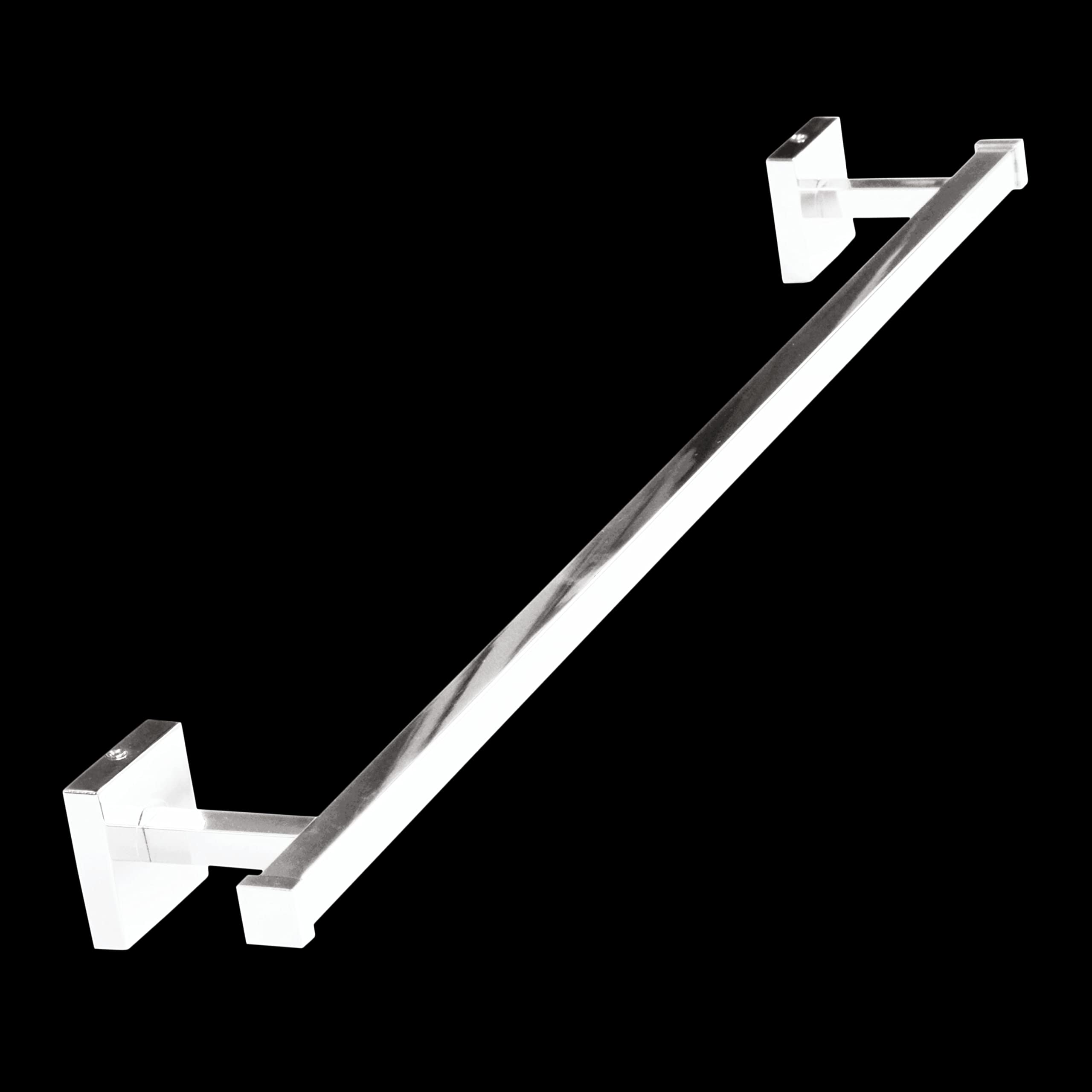 KMI STORE Towel Rod H-SQ 24" CP / Towel Hanger for Basin / Napkin Holder Bathroom Decor. Bathroom Towel Holder. Yoga Mat Holder.