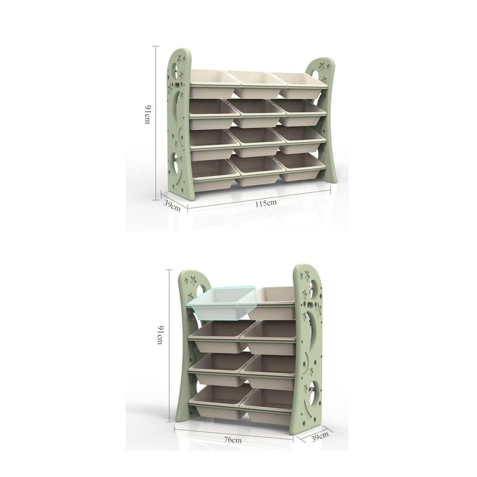 Amazon.co.jp: おもちゃ収納ラック おもちゃ箱 78*39*81cm おもちゃ