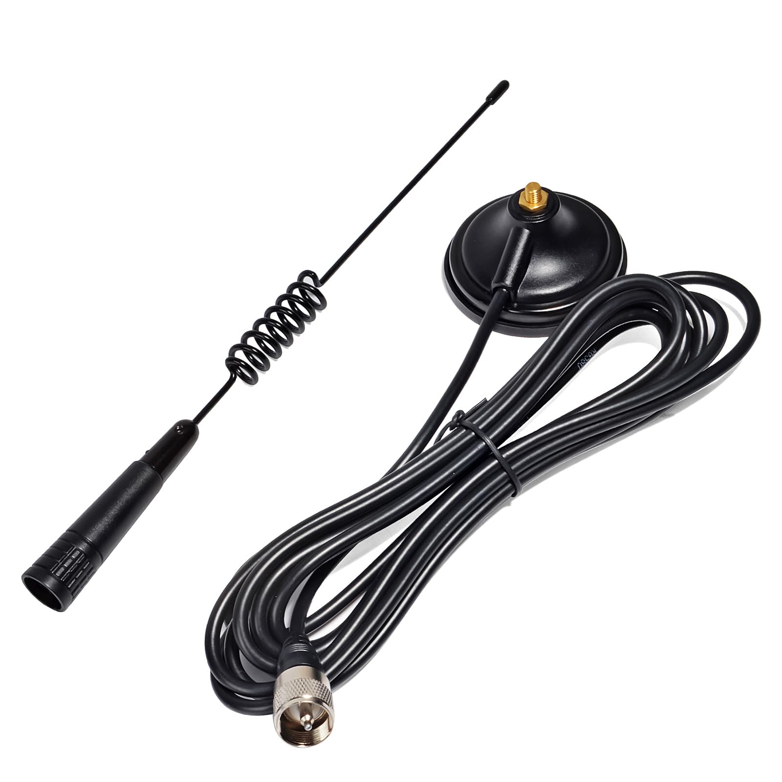 TWAYRDIO GMRS - Antena con soporte magnético, cable coaxial RG58 de 13 pies, conector PL259, antena de radio GMRS de 462-467 MHz para radios móviles Midland BTECH Radioddity Retevis QYT GMRS
