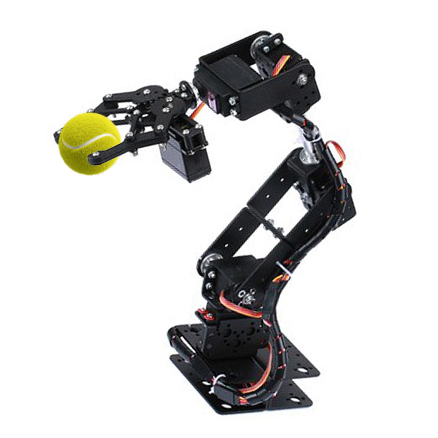 Tissting 6DOF Kit de Garra de Abrazadera de Brazo Mecánico Robot, Partes de Robot | Industrial 6 Axis Manipulator con 6 Servomotores para la Universidad Enseñando Proyectos