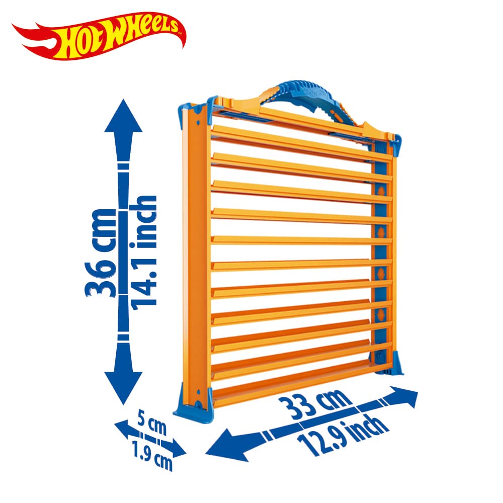 Cefa Toys - MALETIN Porte-Voiture Hot Wheels 3 en 1 (04621).Capacité pour 44 Voitures.