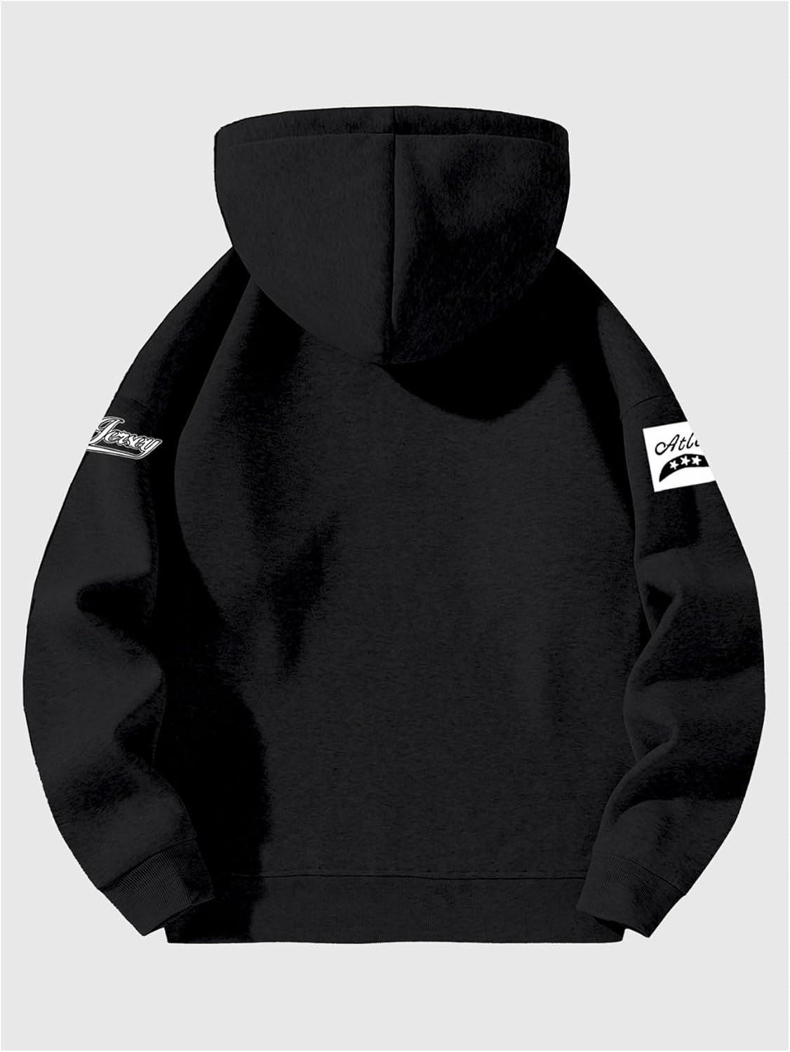 Verdusa Men's Zip Up Hoodie Jersey Shirt Long Sleeve Hooded Sweatshirt - Image 2