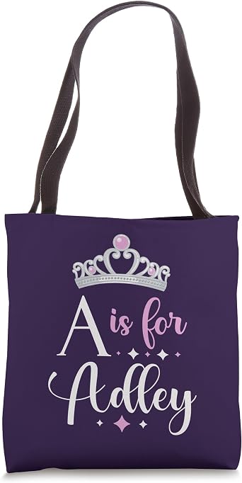 First Name Adley Personalized A Is For Adley Tote Bag