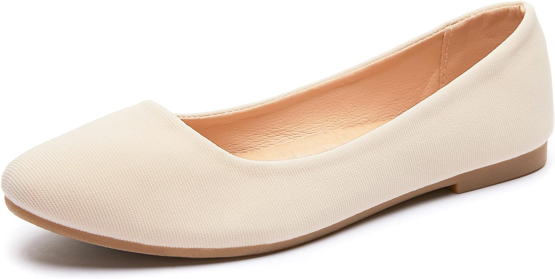 Round Toe Women Flat Shoes Slip on Girls Dress Black Ballet Flats