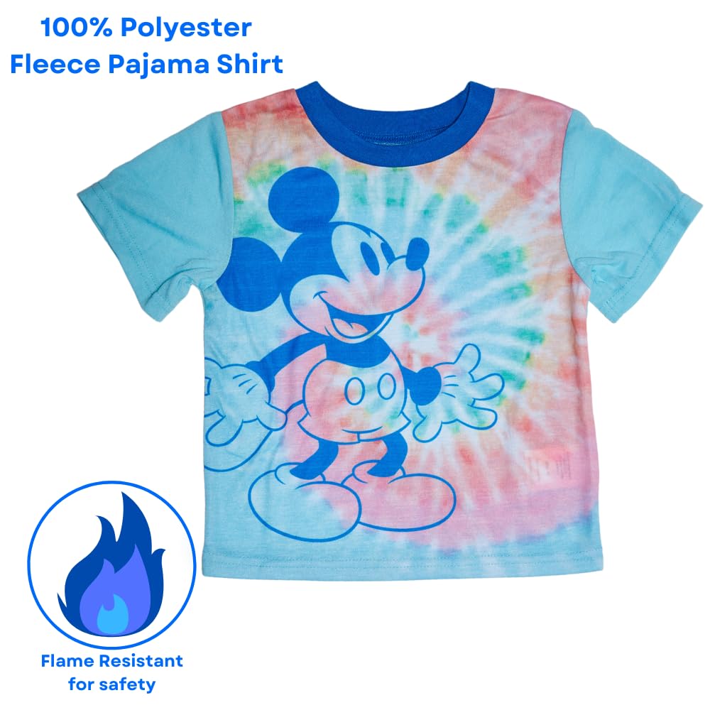 Disney Mickey Mouse - Set di 2 pigiama da bambino, 2T, 3T o 4T, multicolore, 4 Años, multicolore, 4 anni