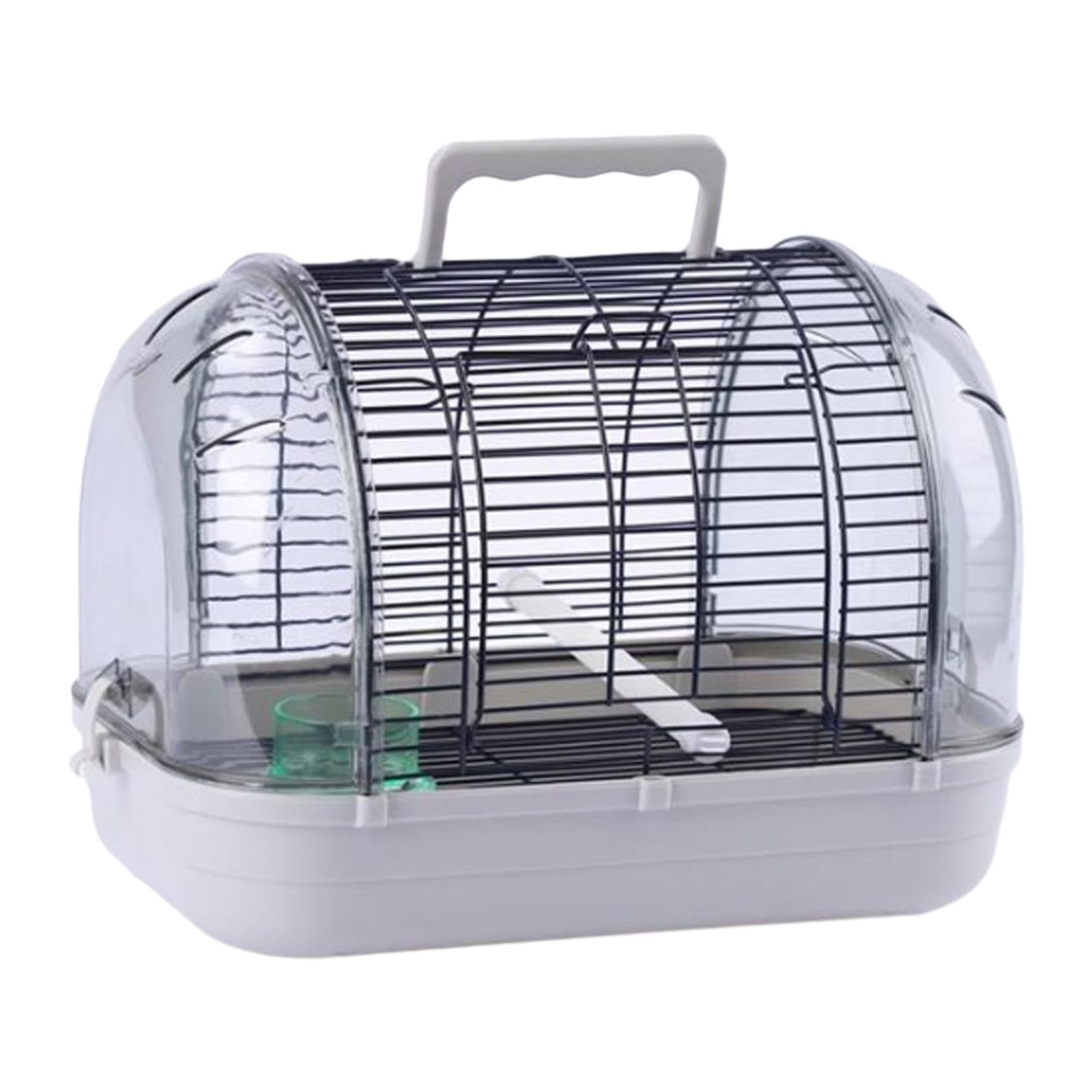 Fenteer Transportador de Aves para Loros Y Periquitos, Diseño Práctico, L Gray