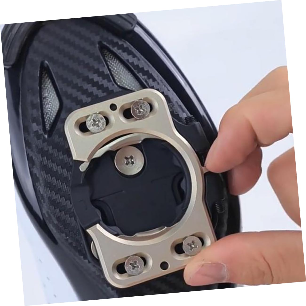Tacchette da Ciclismo per Bici 2 Pezzi in Acciaio Inossidabile | Pedali e Scarpe da Ciclismo, Montagna e Strada, Sostituzione Rapida, Copertura Plastica